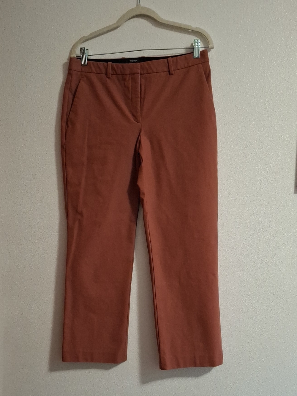 Theory Rust-Colored Straight Leg Casual Pants Size 6